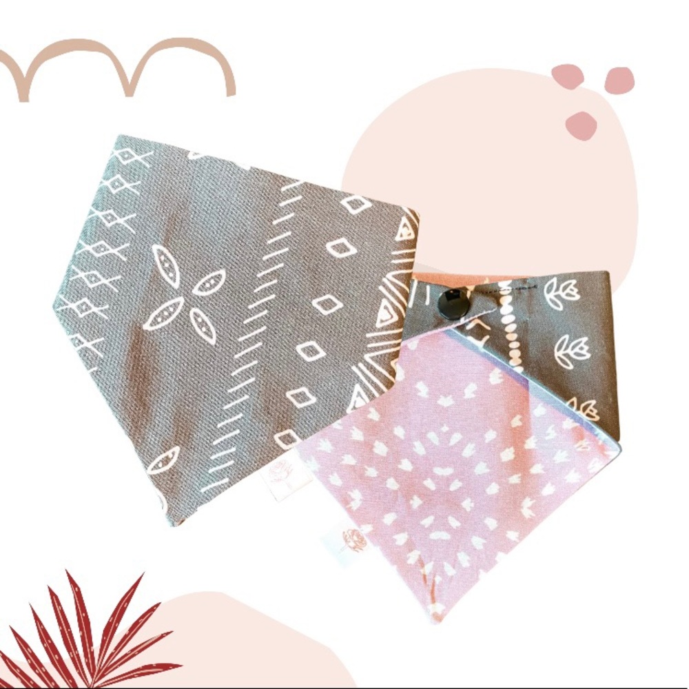 Multiple Sizes- Reversible Snap-on Pet Bandana